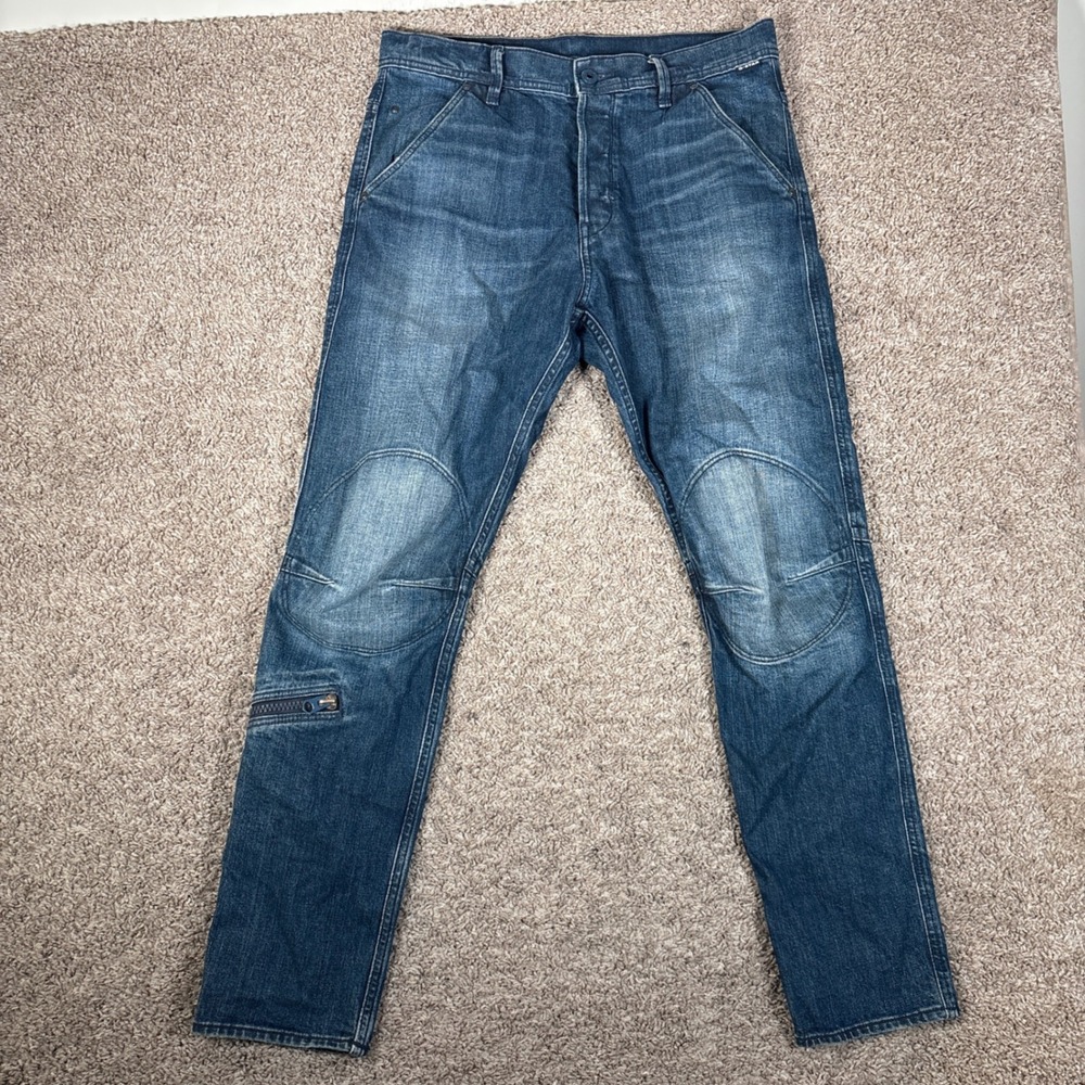 G-Star RAW Pilot 3D Slim Mens Jeans Blue Medium Wash D20505-B767-C598 33x32